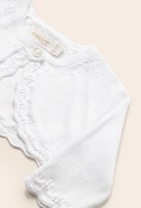 Mayoral White Baby Knit Cardigan Girls