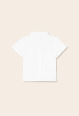 Mayoral White Short Sleeve Button Baby Shirt