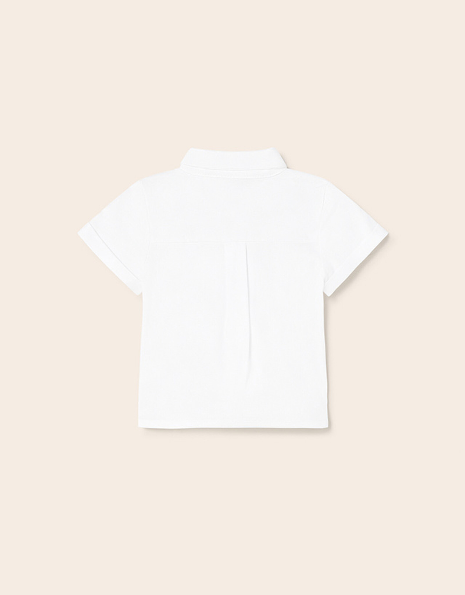 Mayoral White Short Sleeve Button Baby Shirt
