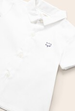 Mayoral White Short Sleeve Button Baby Shirt