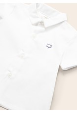 Mayoral White Short Sleeve Button Baby Shirt