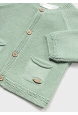 Mayoral Aqua Green Baby Knit Cardigan Neutral