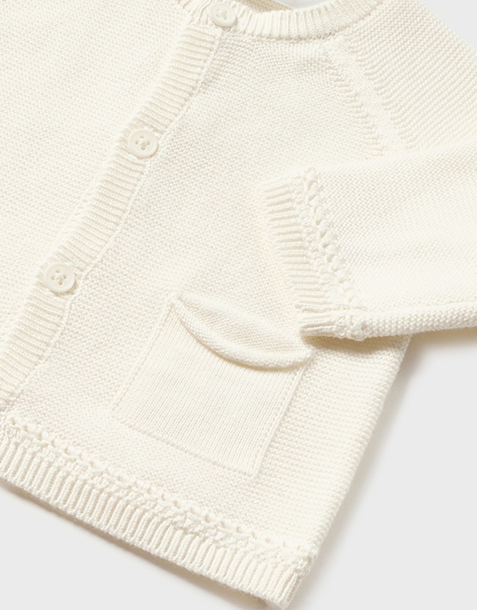 Mayoral Natural Baby Knit Cardigan Neutral