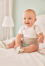 Mayoral Aqua Green Knit Dungaree Set