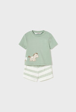 Mayoral Aqua Green 2Pc Ponies Knit Set