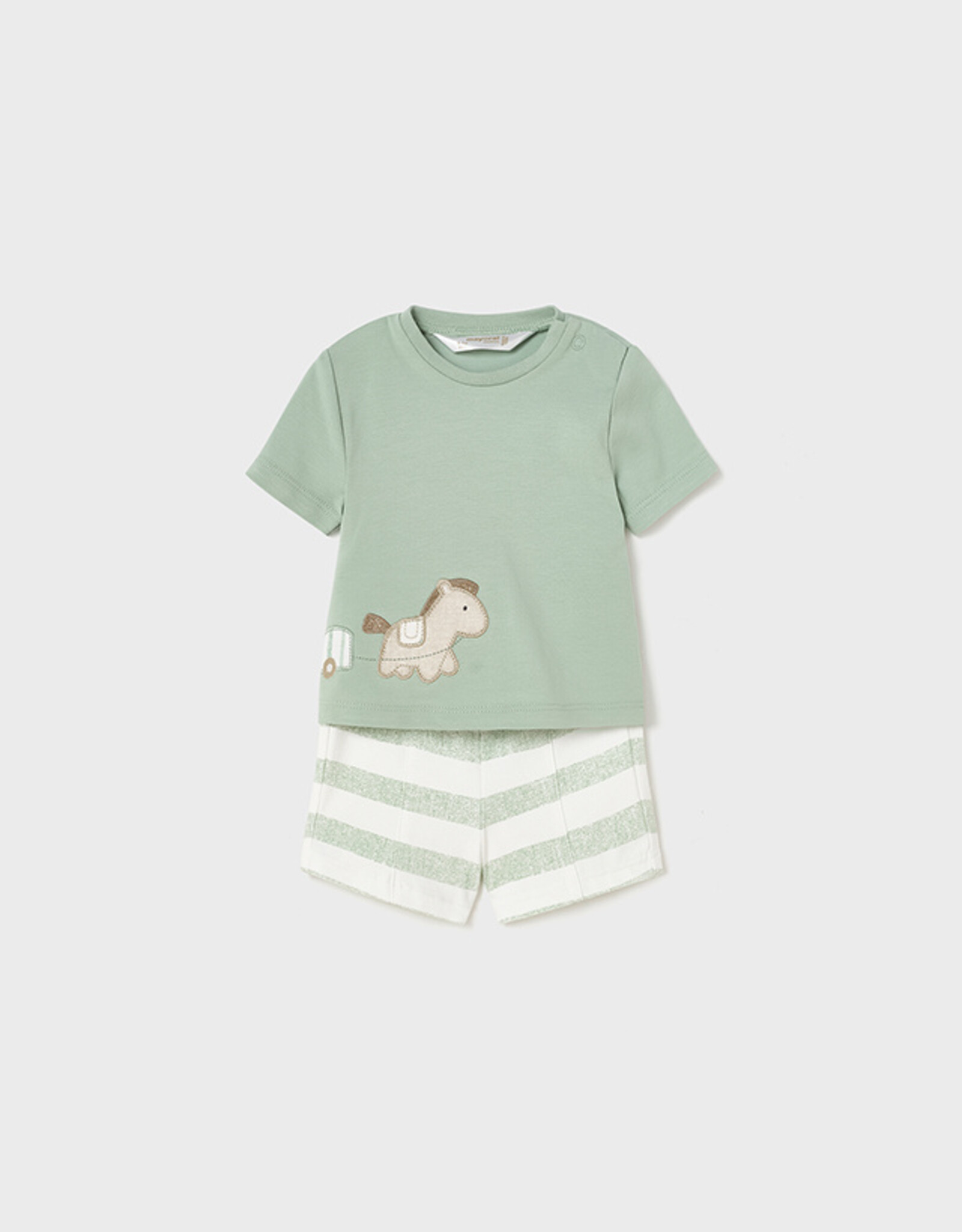 Mayoral Aqua Green 2Pc Ponies Knit Set