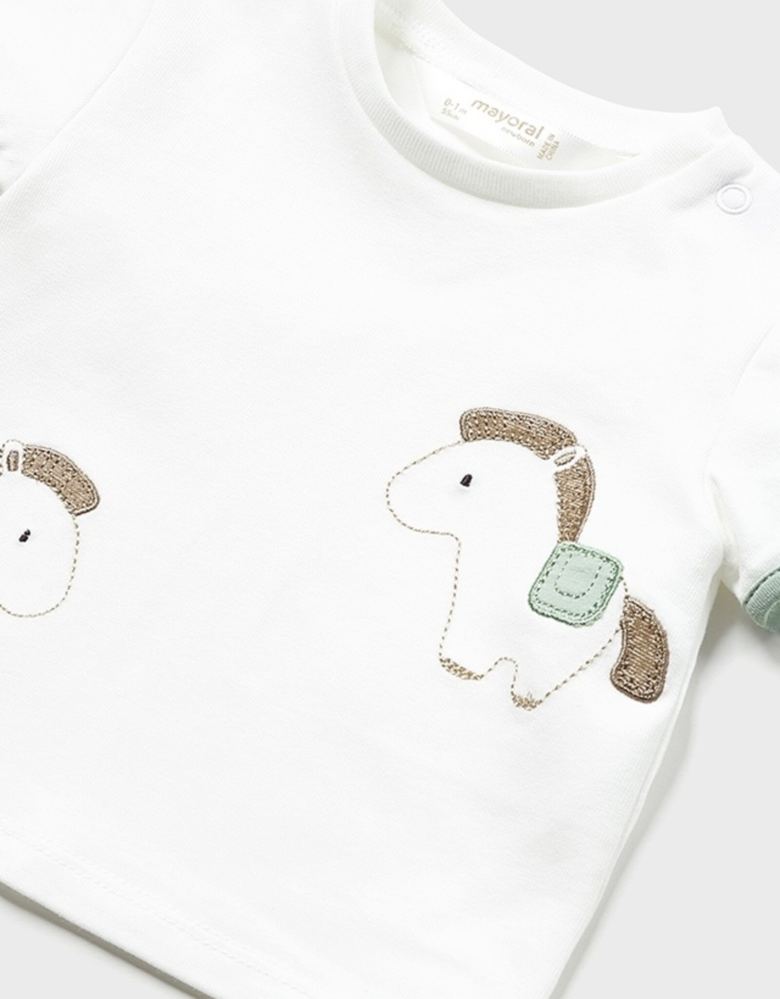 Mayoral Aqua Green 2Pc Ponies Knit Set