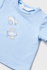 Mayoral Sky Blue 4 Pc Planes Knit Set