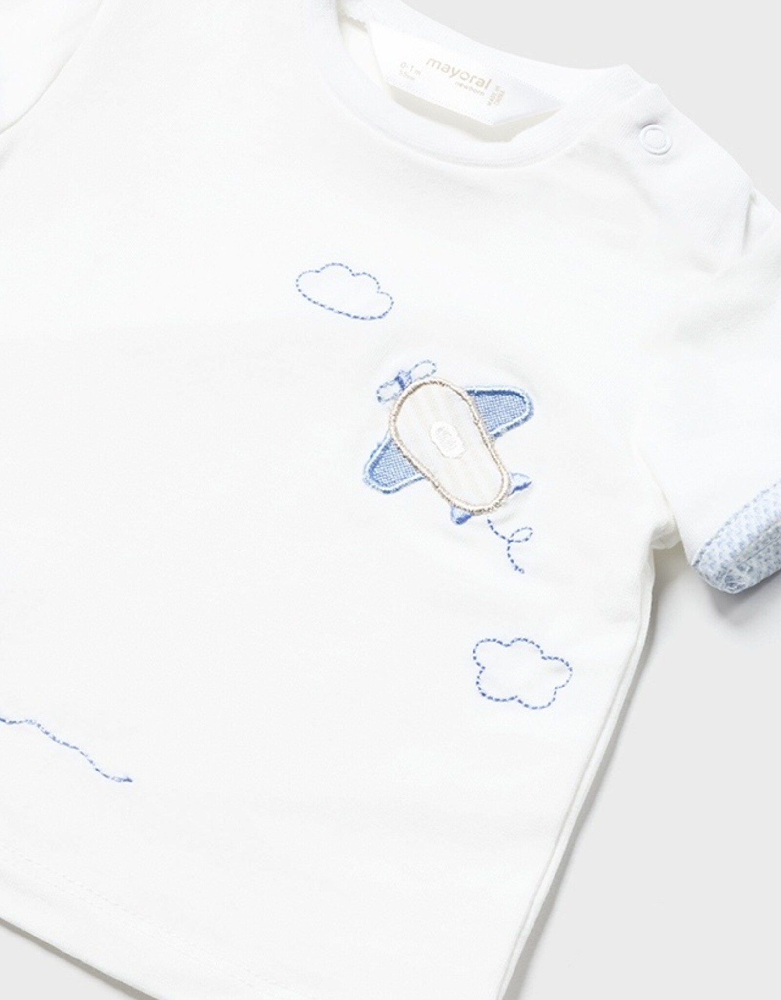 Mayoral Sky Blue 4 Pc Planes Knit Set