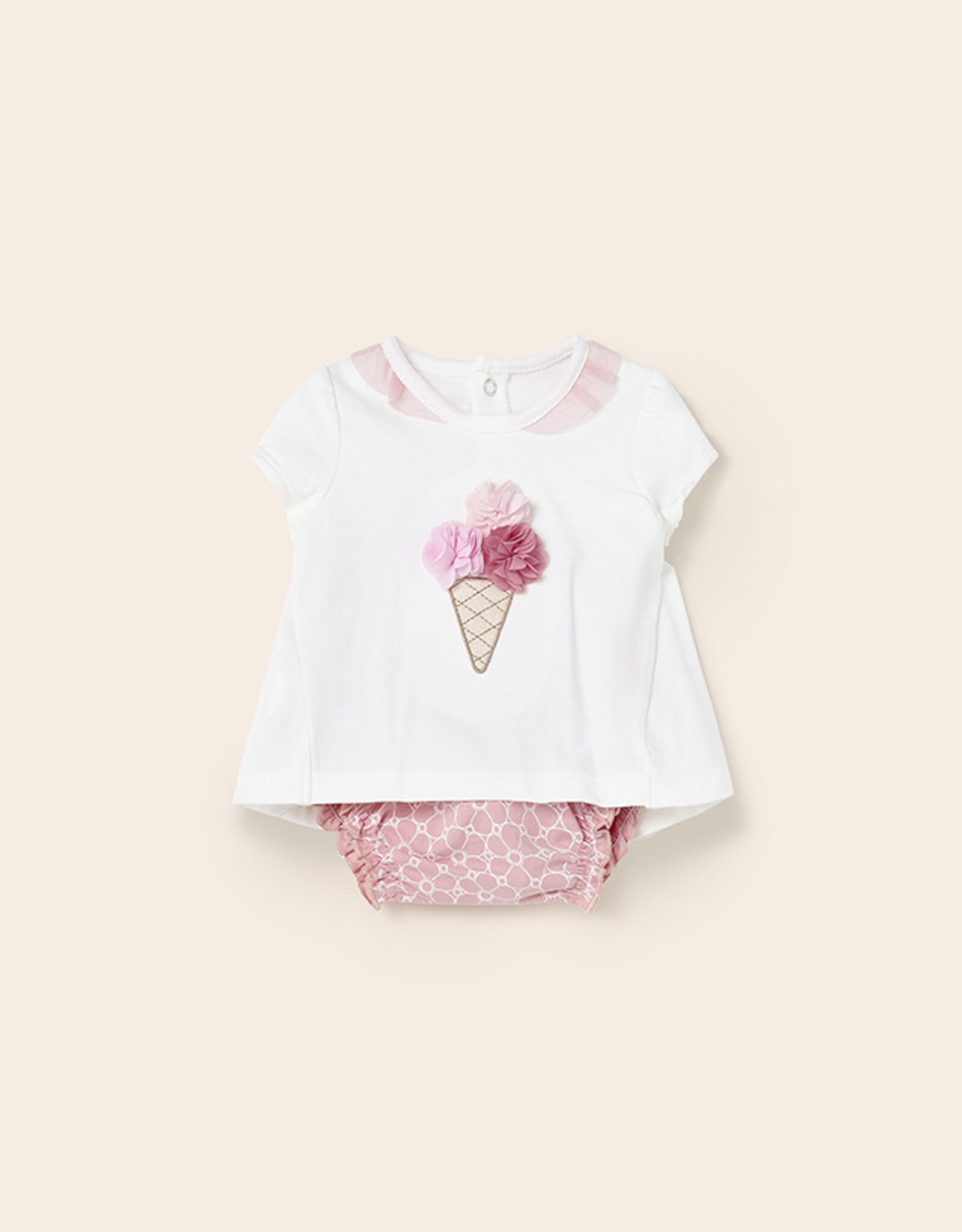 Mayoral Blush 4 Pc Ice Cream Knit Set