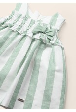 Mayoral Aqua Green Stripes Dress
