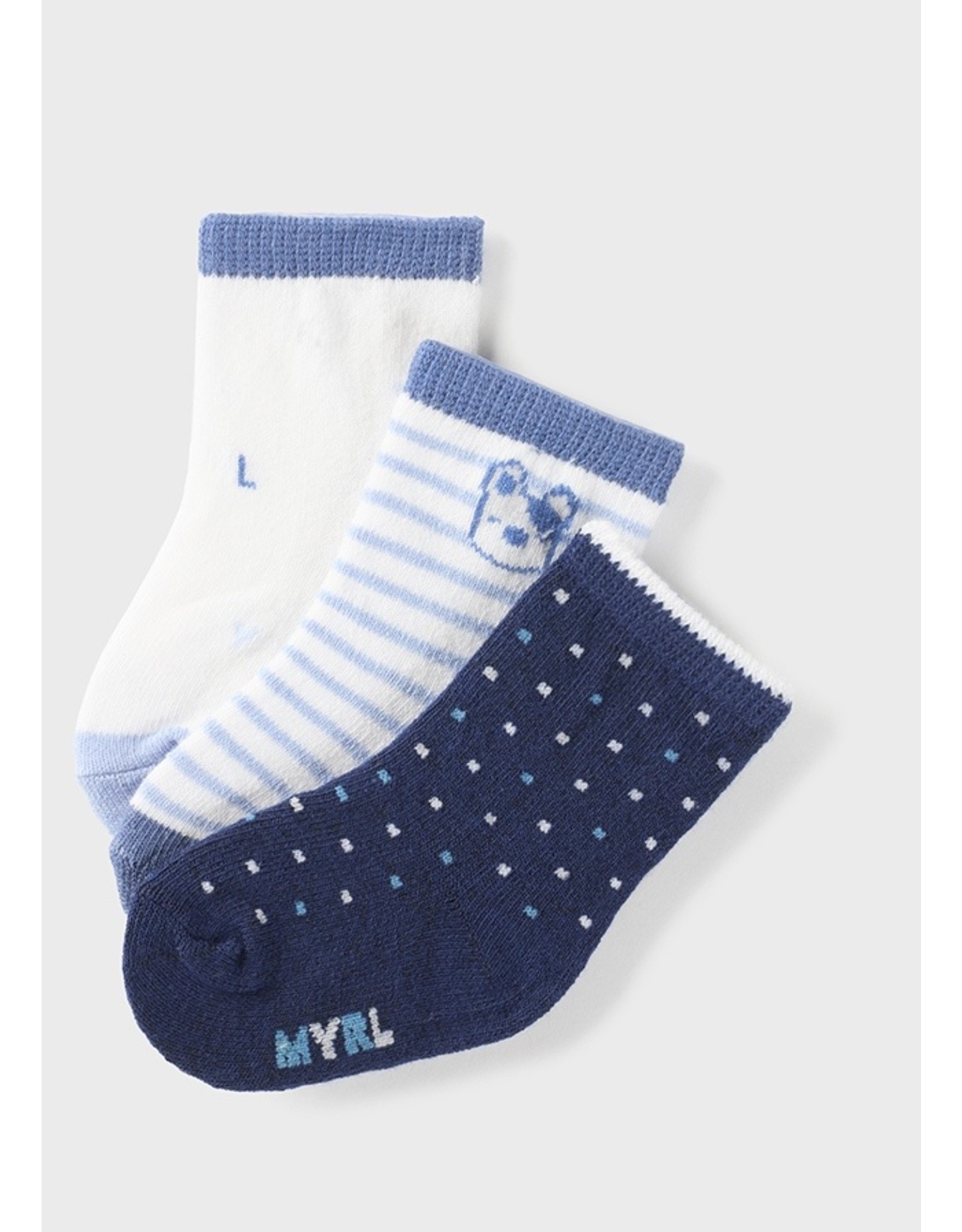 Mayoral Imperial Blue 3 Sock Set