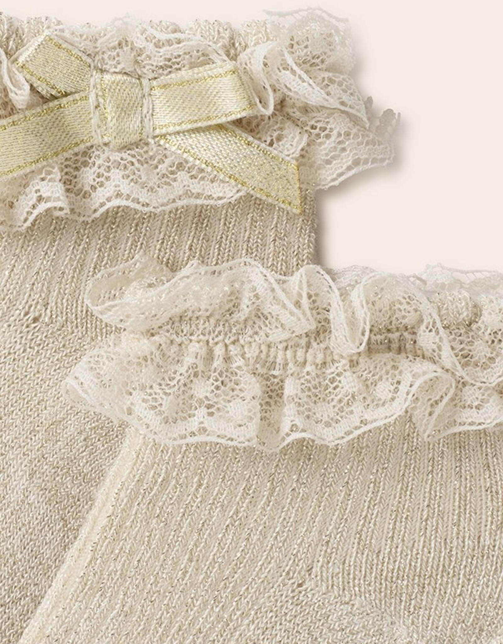 Mayoral Champagne Dressy Baby Girl Socks
