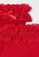 Mayoral Red Dressy Baby Girl Socks