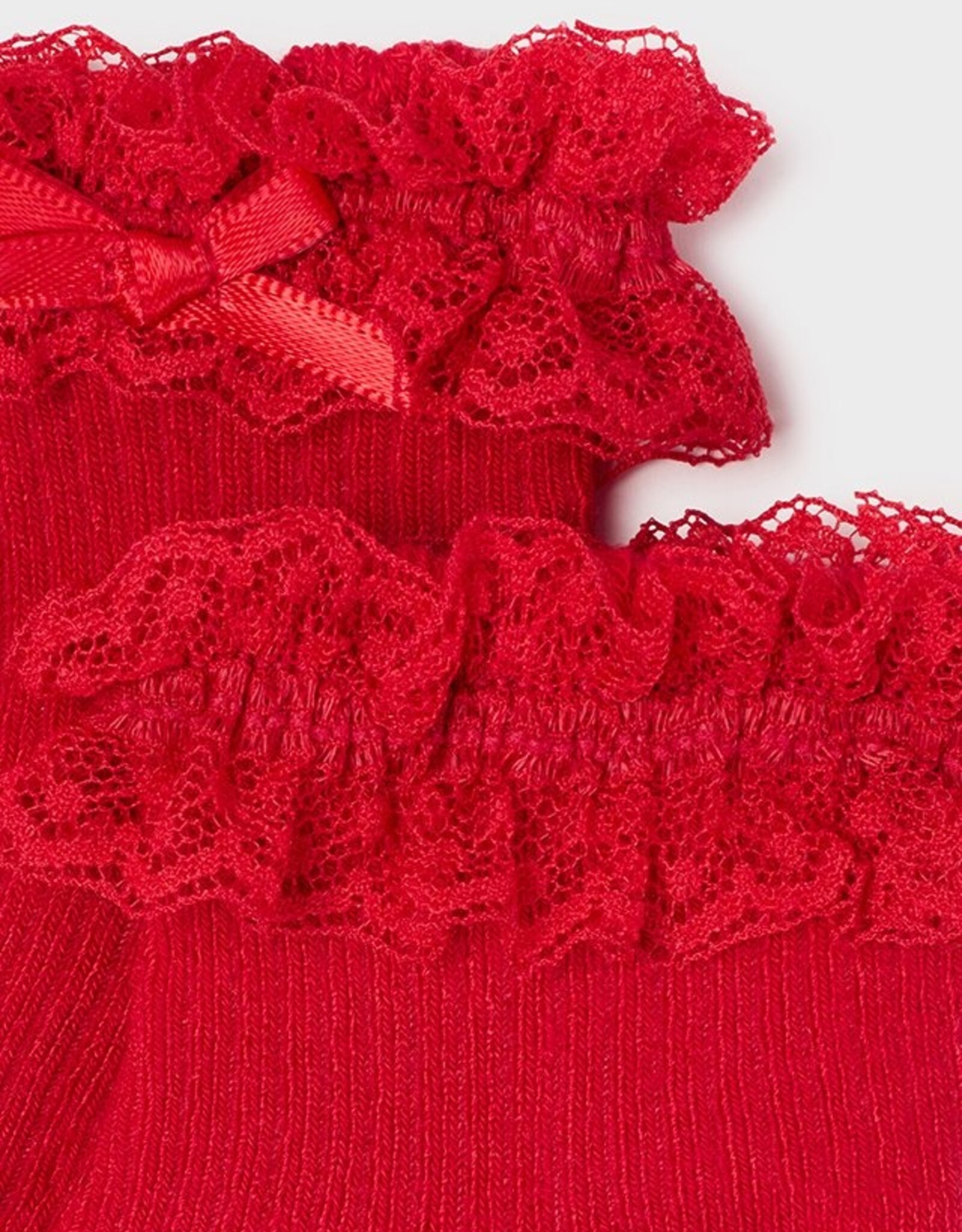Mayoral Red Dressy Baby Girl Socks