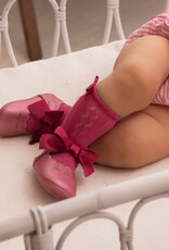 Mayoral Tulip Rose Bow Buckle Shoes