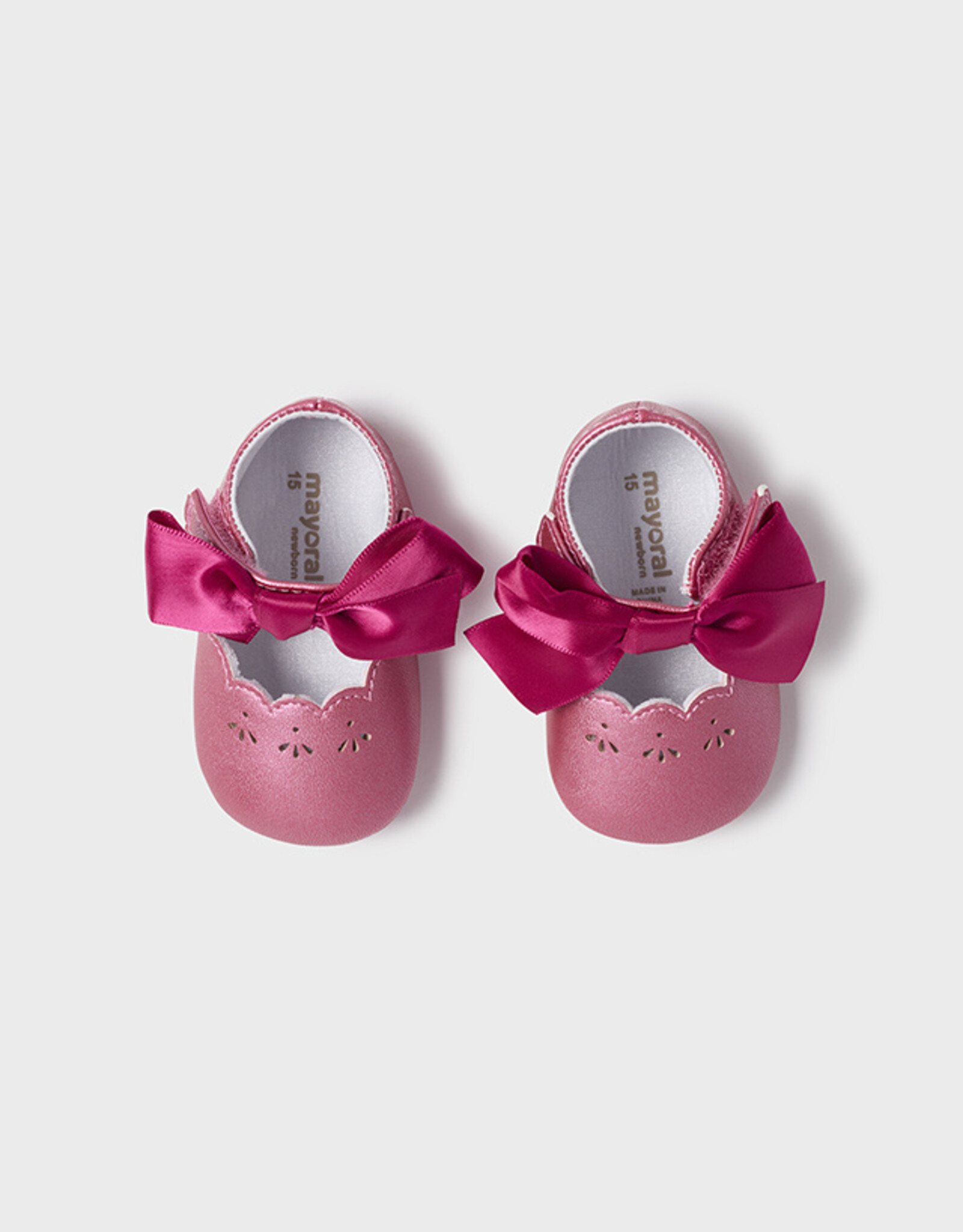 Mayoral Tulip Rose Bow Buckle Shoes