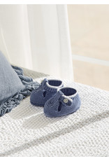 Mayoral Blue Knit Booties