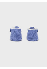 Mayoral Blue Knit Booties