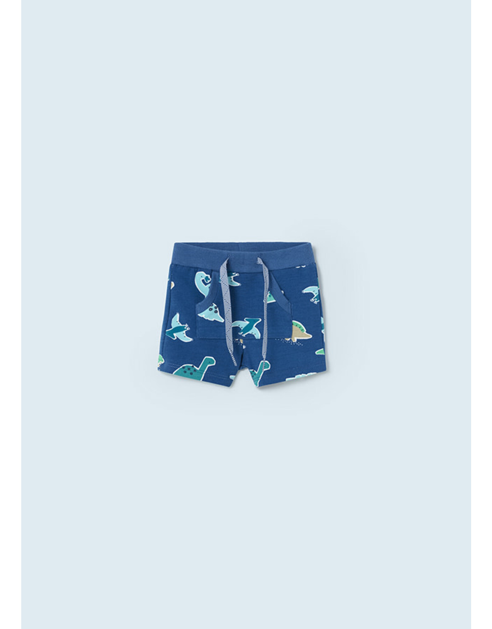 Mayoral Ocean Dino Print Fleece Shorts