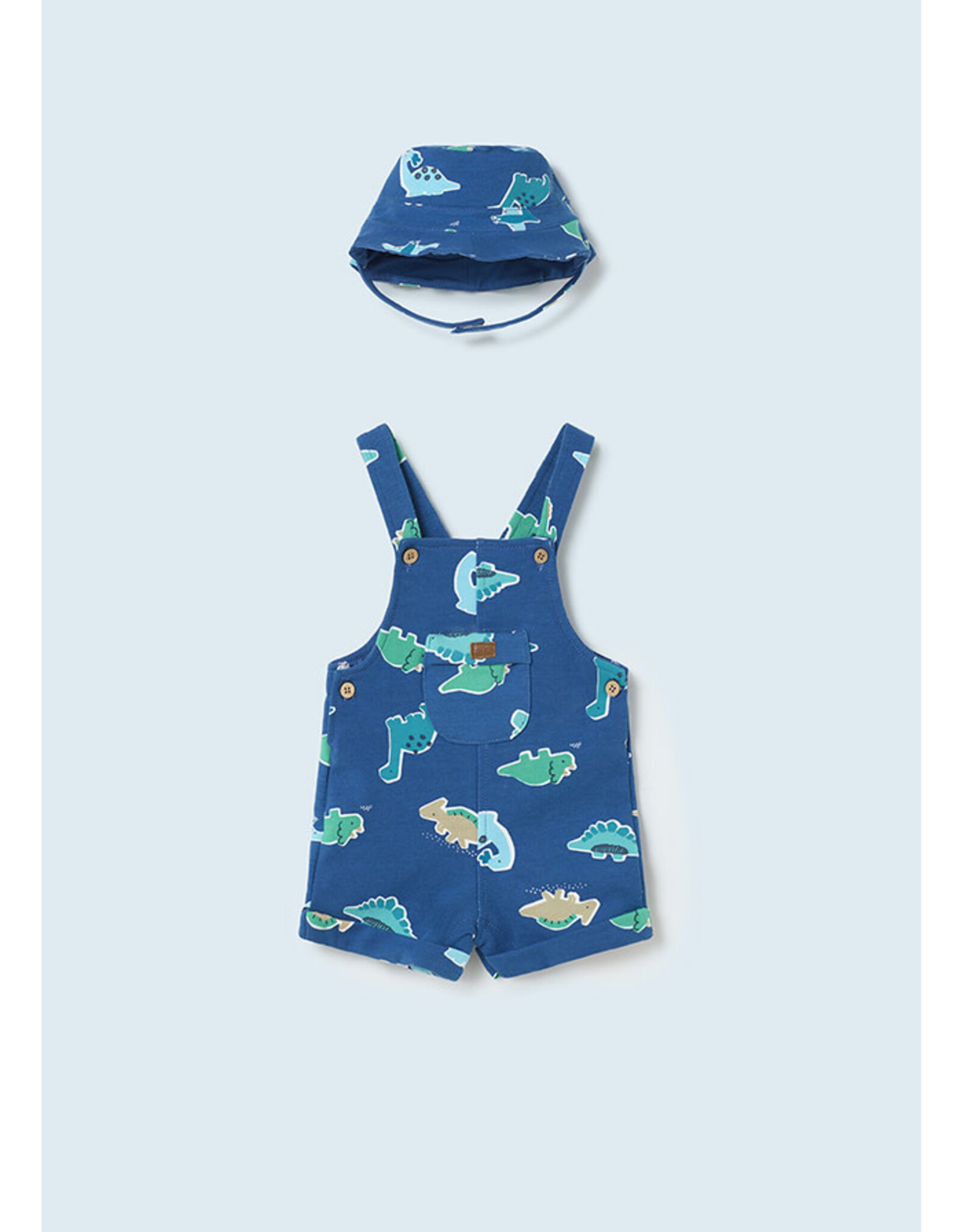 Mayoral Ocean Overall & Hat Set
