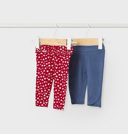 Mayoral Red Heart 2 Leggings Set