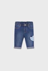 Mayoral Medium Heart Denim Jeggings