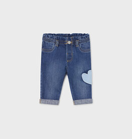 Mayoral Medium Heart Denim Jeggings