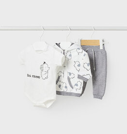 Mayoral Shadow Gray Elephant 3 Pc Tracksuit