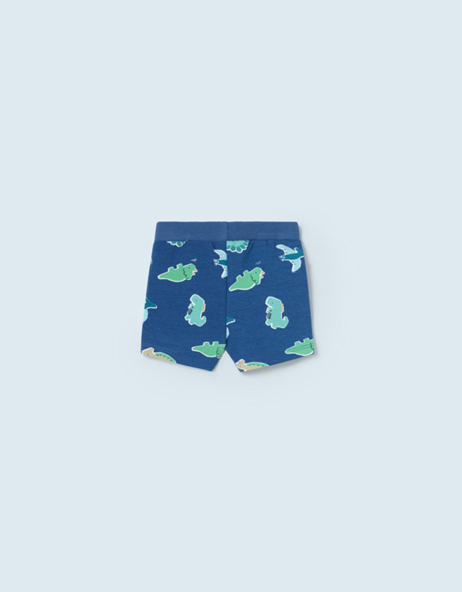 Mayoral Ocean Dino Print Fleece Shorts