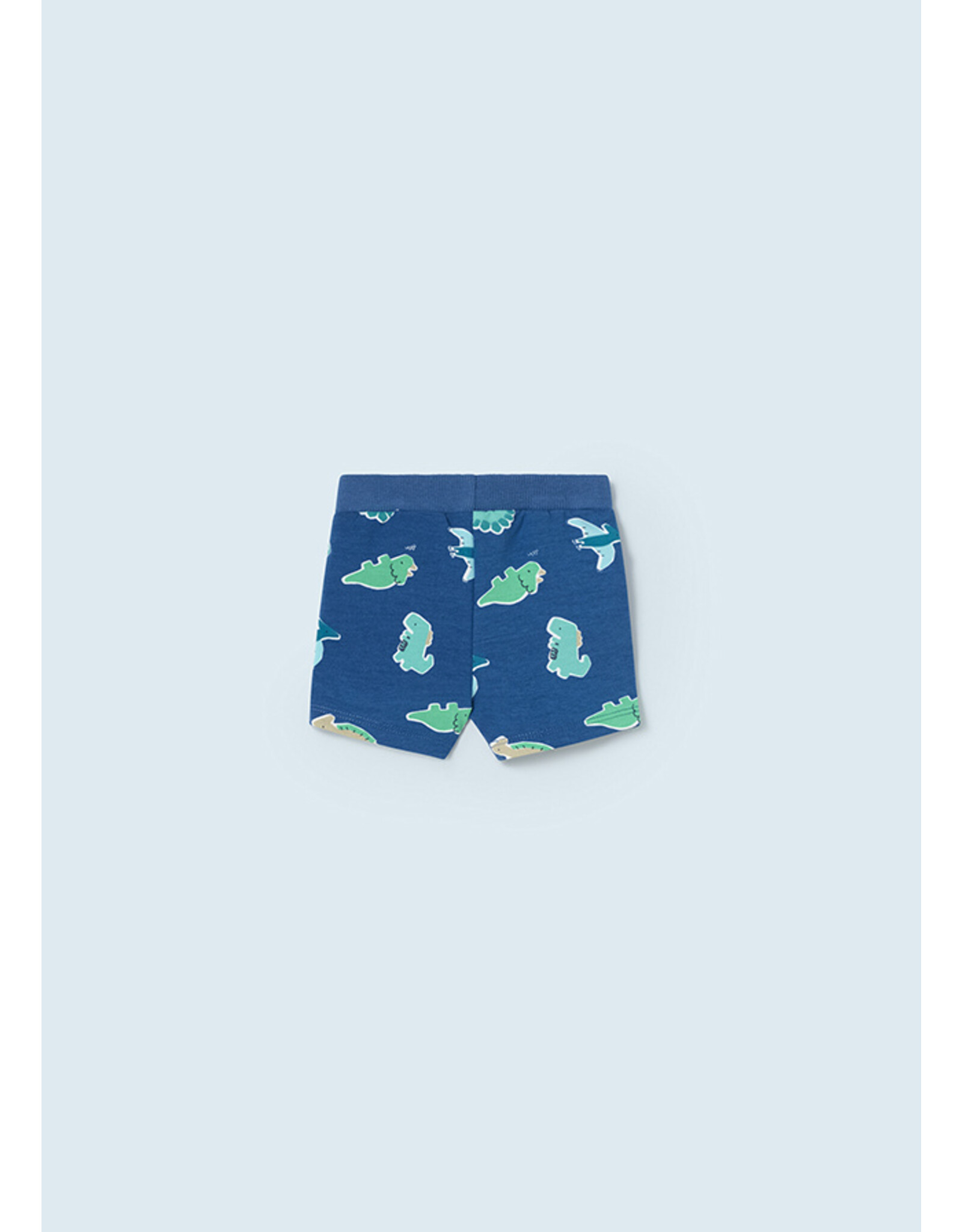 Mayoral Ocean Dino Print Fleece Shorts