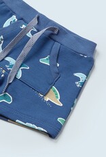 Mayoral Ocean Dino Print Fleece Shorts