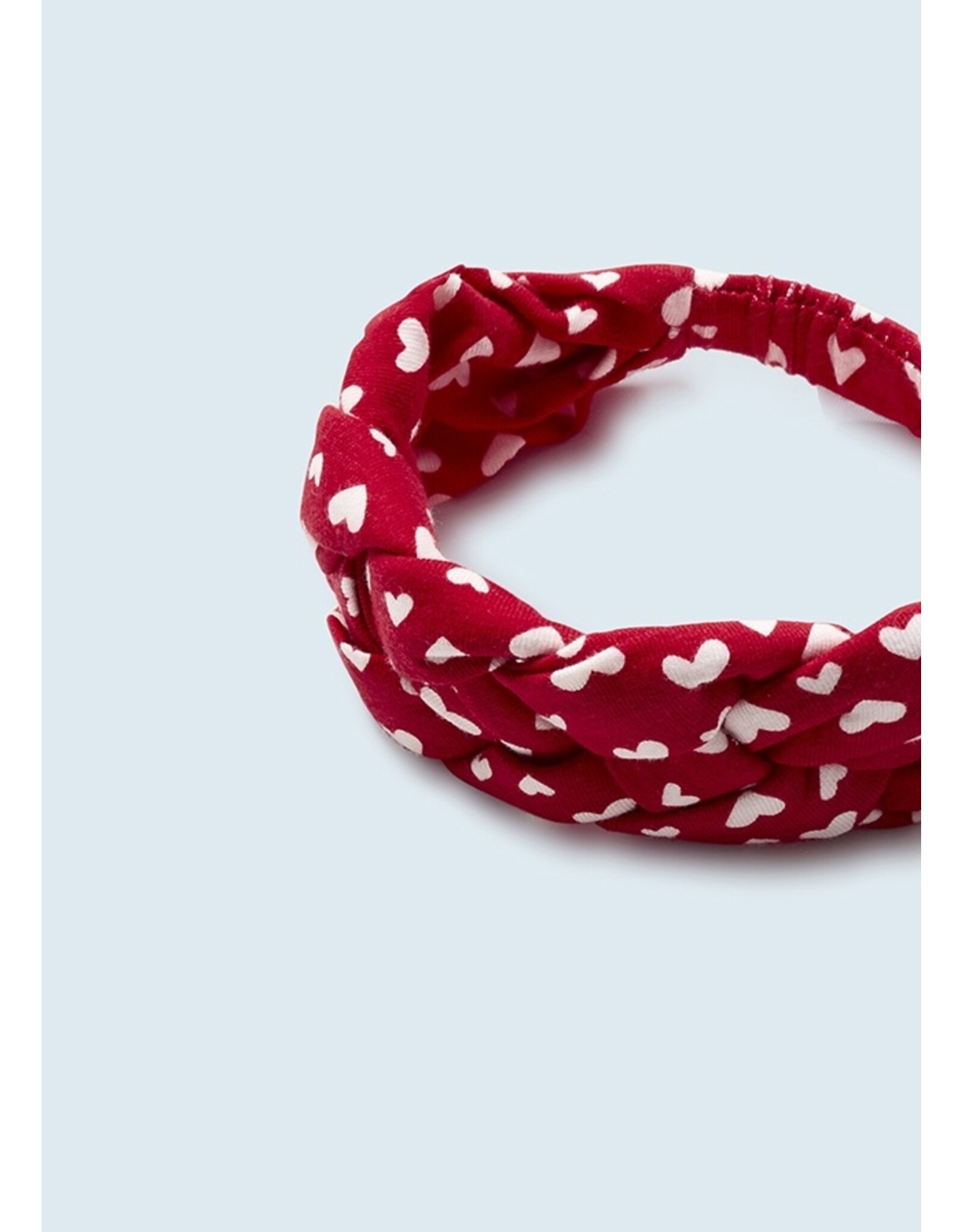 Mayoral Red Heart Knit Dress w/Headband