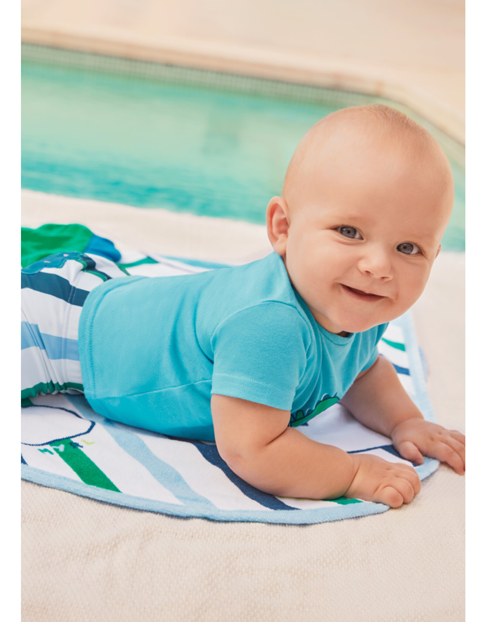 Mayoral Maui Blue Hooded Towel