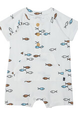 Deux Par Deux Fish Organic Romper