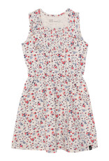 Deux Par Deux Oatmeal Flowers Sleeveless Dress w/Smocking