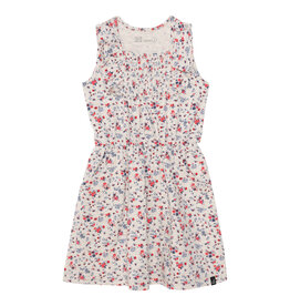 Deux Par Deux Oatmeal Flowers Sleeveless Dress w/Smocking