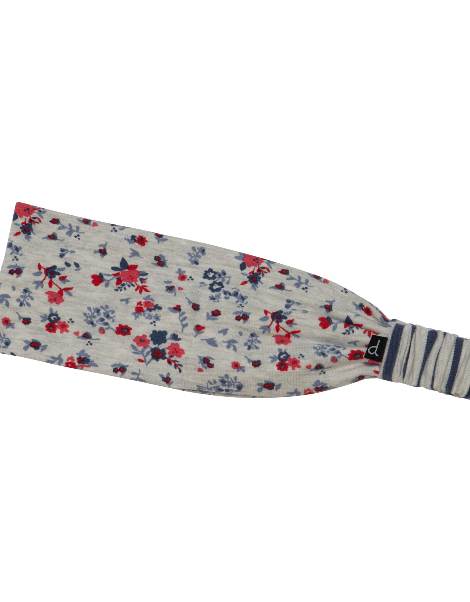 Deux Par Deux Oatmeal Flowers Print Headband