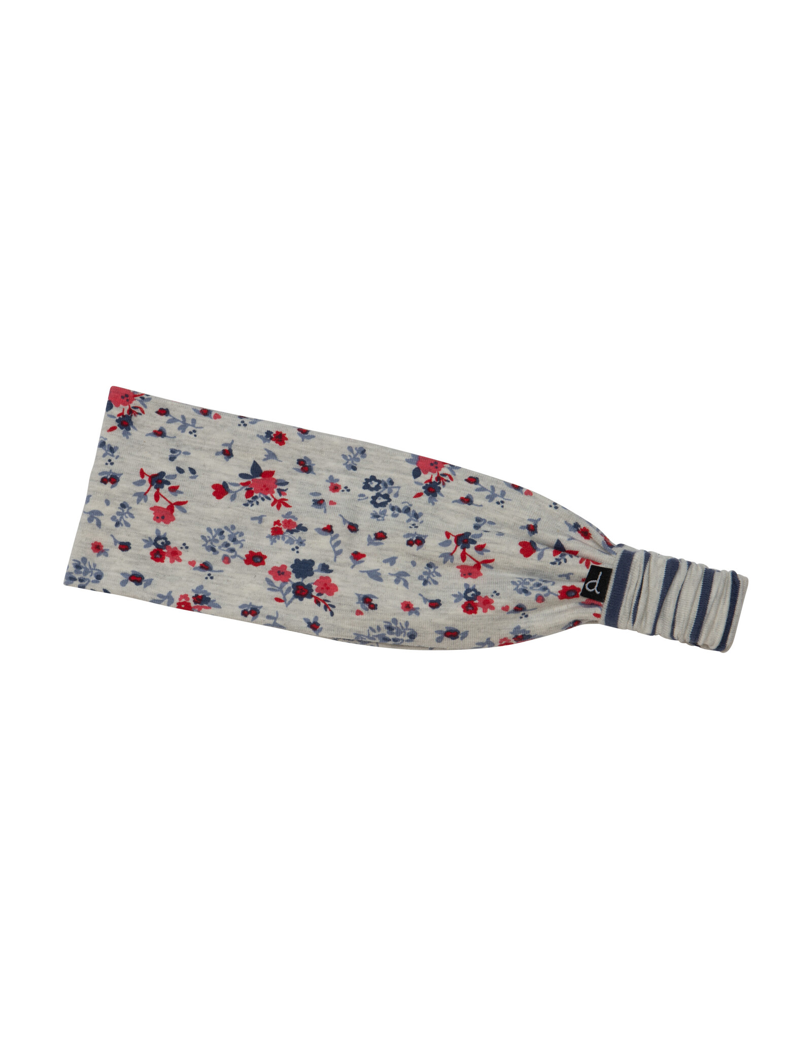 Deux Par Deux Oatmeal Flowers Print Headband