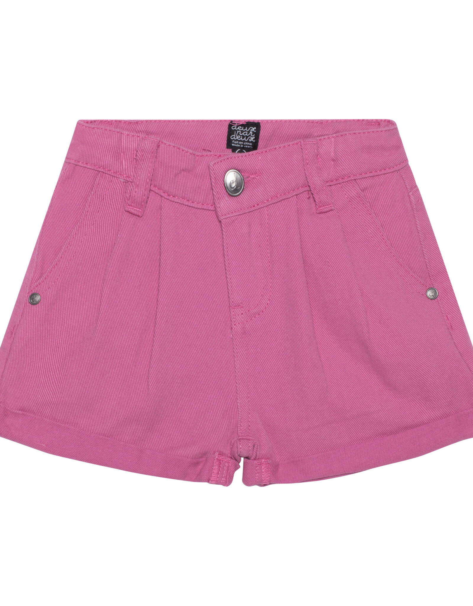 Deux Par Deux Pink Lemonade Denim Shorts