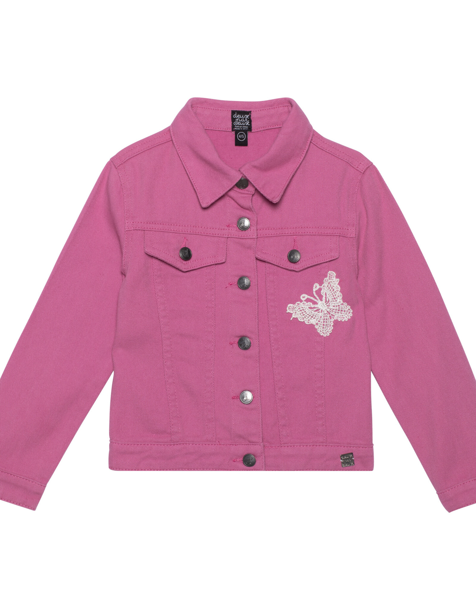 Deux Par Deux Pink Lemonade Denim Jacket