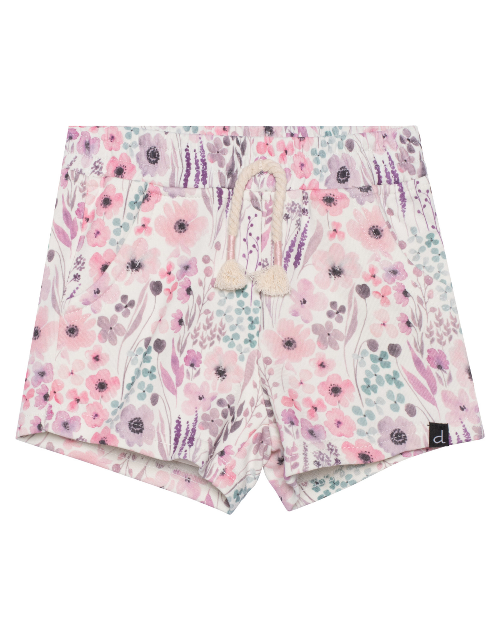 Deux Par Deux Watercolor Flowers Shorts