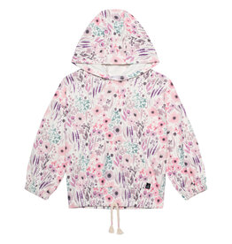 Deux Par Deux Watercolor Flower Hoodie