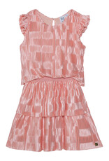 Deux Par Deux Candlelight Peach Short Sleeve Layers Dress