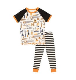 Deux Par Deux Tools Two Piece Pajama Set