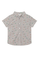 Deux Par Deux Tiny Dino Button Up