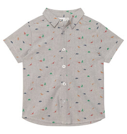 Deux Par Deux Tiny Dino Button Up