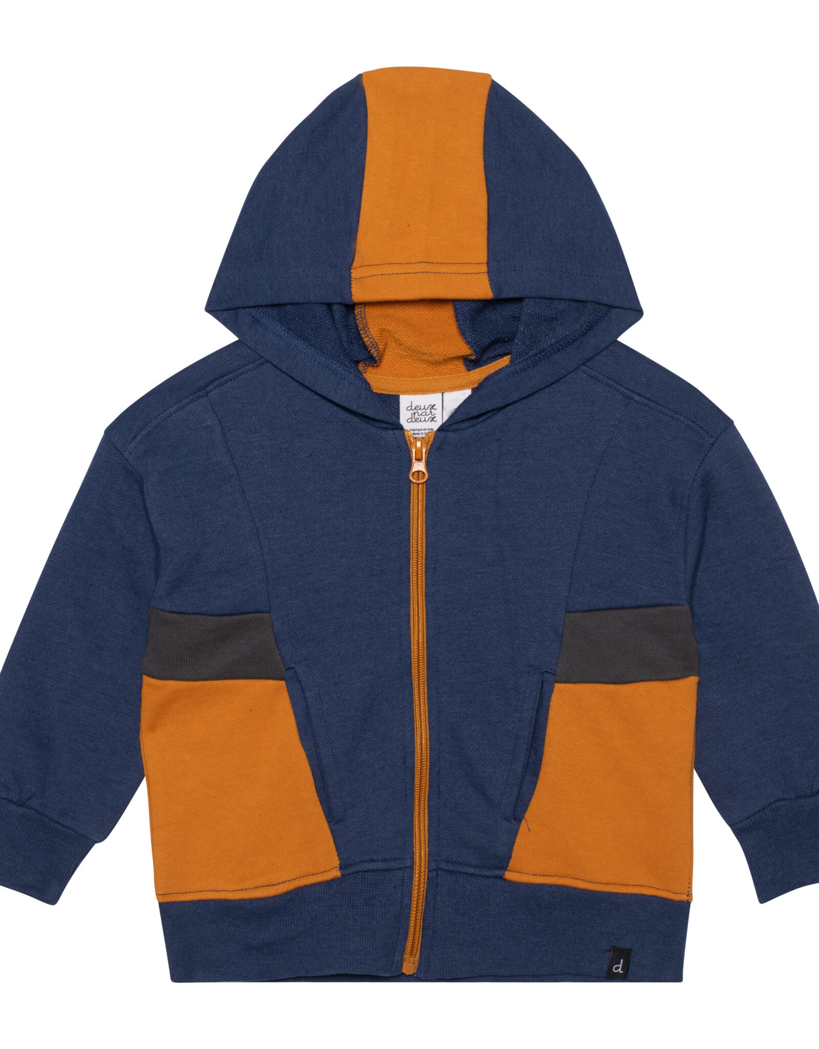 Deux Par Deux Blue Indigo Hoodie