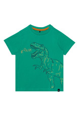 Deux Par Deux Deep Mint Dino T-Shirt