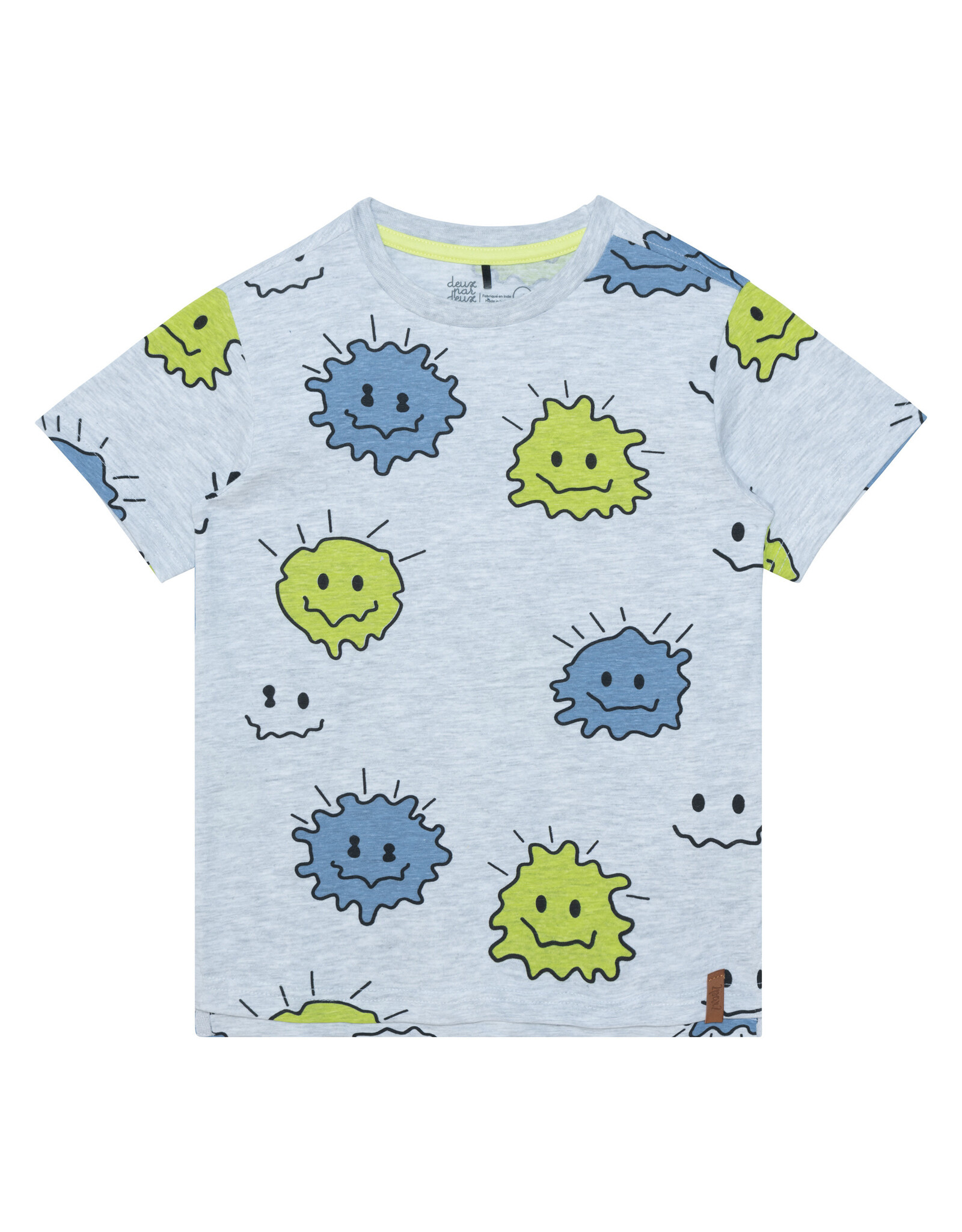 Deux Par Deux Light Grey Germs Jersey T-Shirt